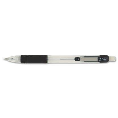Z-Grip Mechanical Pencil, 0.7 mm, HB (#2.5), Black Lead, Clear/Black Grip Barrel, Dozen1