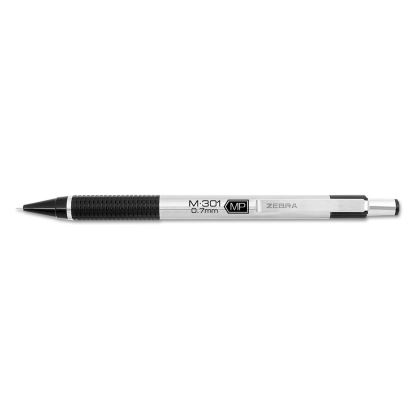 M-301 Mechanical Pencil, 0.7 mm, HB (#2.5), Black Lead, Steel/Black Accents Barrel1