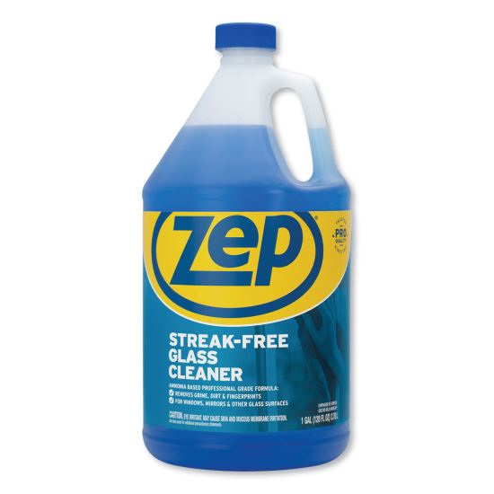 Streak-Free Glass Cleaner, Pleasant Scent, 1 gal Bottle, 4/Carton1