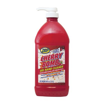 Cherry Bomb Gel Hand Cleaner, Cherry Scent, 48 oz Pump Bottle, 4/Carton1