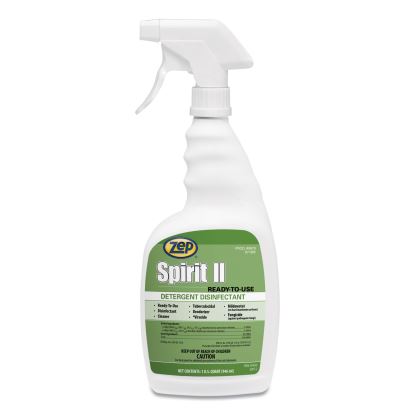 Spirit II Ready-to-Use Disinfectant, Citrus Scent, 32 oz Spray Bottle, 12/Carton1
