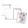 Mina Weekly/Monthly Planner, Main Floral Artwork, 11 x 8.5, White/Violet/Peach Cover, 12-Month (Jan to Dec): 20232