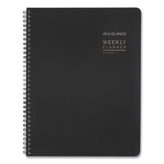 Contemporary Lite Weekly/Monthly Planner, 11 x 8.25, Black Cover, 12-Month (Jan to Dec): 20231