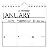 Business Monthly Wall Calendar, 15 x 12, White/Black Sheets, 12-Month (Jan to Dec): 20232