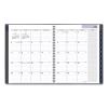 DayMinder Academic Weekly/Monthly Desktop Planner, Timed Appointments, 11 x 8, Charcoal Cover, 12-Month(July-June): 2022-20232