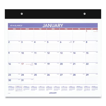 Repositionable Wall Calendar, 15 x 12, White/Blue/Red Sheets, 12-Month (Jan to Dec): 20231