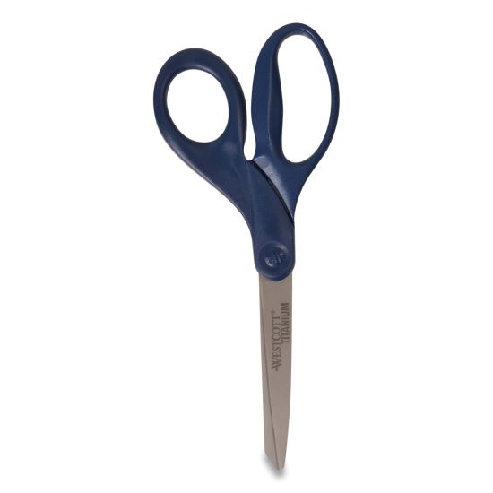 Titanium Bonded Scissors, 8" Long, 3.5" Cut Length, Navy Straight Handle1