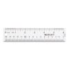 Clear Flexible Acrylic Ruler, Standard/Metric, 6" (15 cm) Long, Clear, 12/Box2