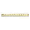 Three-Hole Punched Wood Ruler, Standard/Metric, 12" (30 cm) Long, Natural Wood, 36/Box2