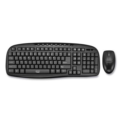 WKB1330CB Wireless Desktop Keyboard and Mouse Combo, 2.4 GHz Frequency/30 ft Wireless Range, Black1