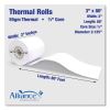 Thermal Cash Register/POS Roll, 3" x 80 ft, White, 36/Carton2