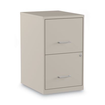 Soho Vertical File Cabinet, 2 Drawers: File/File, Letter, Putty, 14" x 18" x 24.1"1