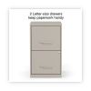 Soho Vertical File Cabinet, 2 Drawers: File/File, Letter, Putty, 14" x 18" x 24.1"2