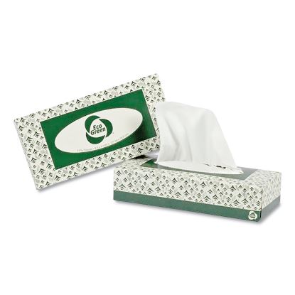 Recycled Two-Ply Facial Tissue, White, 150 Sheets/Box, 20 Boxes/Carton1