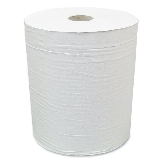 Hardwound Paper Towel Roll, Eco Green Paper, 1-Ply, 7.88" x 800 ft, White, 6/Carton1