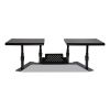 Metal Art ErgoTwin Dual Monitor Stand, 25.6 to 33.1 x 12.6 x 6.2 to 8.6, Black, Supports 20 lb/Shelf1