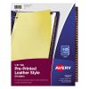 Preprinted Red Leather Tab Dividers with Clear Reinforced Binding Edge, 31-Tab, 1 to 31, 11 x 8.5, Buff, 1 Set1