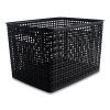 Plastic Weave Bin, Large, 13.5" x 10.5" x 8.75", Black2