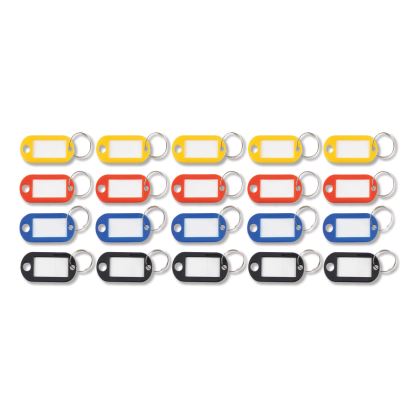 Key Tags Label Window, 0.88 x 0.19 x 2, Assorted, 20/Pack1