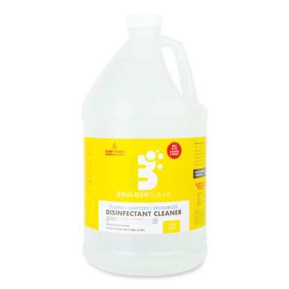 Disinfectant Cleaner, Lemon Scent, 128 oz Bottle, 4/Carton1