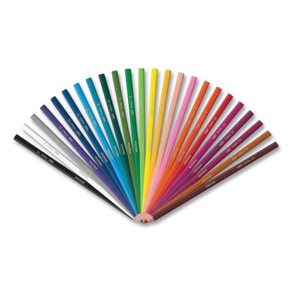 Kids Coloring Pencils, 0.7 mm, HB2 (#2), Assorted Lead, Assorted Barrel Colors, 24/Pack1