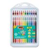Kids Coloring Combo Pack in Durable Case, 12 Each: Colored Pencils, Crayons, Markers2