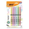 Brite Liner Grip Pocket Highlighter, Assorted Ink Colors, Chisel Tip, Assorted Barrel Colors, 6/Pack2