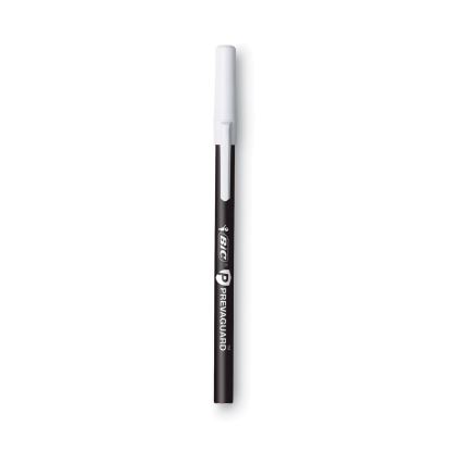 PrevaGuard Ballpoint Pen, Stick, Medium 1 mm, Black Ink/Black Barrel, Dozen1