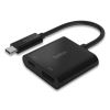 USB-C to HDMI + Charge Adapter, HDMI; USB-C(F); USB-C(M), 2.53", Black1