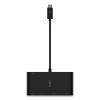 USB-C Multimedia + Charge Adapter, 4K HDMI; USB-A; USB-C; VGA, 4.9 ft, Black2