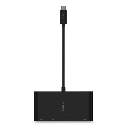 USB-C Multimedia Adapter, HDMI; Ethernet; USB-A; USB-C; VGA, 4.33", Black1