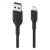 BOOST CHARGE Braided Lightning to USB-A ChargeSync Cable, 6.6 ft, Black2