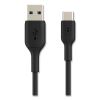 BOOST CHARGE USB-C to USB-A ChargeSync Cable, 3.3 ft, Black1