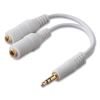 Speaker and Headphone Splitter, White1