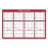 Classic Red Laminated Erasable Wall Calendar, Classic Red Artwork, 48 x 32, White/Red/Gray Sheets, 12-Month (Jan-Dec): 20231