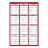 Classic Red Laminated Erasable Wall Calendar, Classic Red Artwork, 48 x 32, White/Red/Gray Sheets, 12-Month (Jan-Dec): 20232