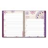 Gili Weekly/Monthly Planner, Gili Jewel Tone Artwork, 11 x 8.5, Plum Cover, 12-Month (Jan to Dec): 20232