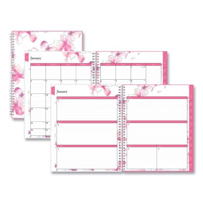 Breast Cancer Awareness Create-Your-Own Cover Weekly/Monthly Planner, Orchid Artwork, 11 x 8.5, 12-Month (Jan-Dec): 20231