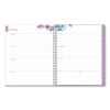 Laila Create-Your-Own Cover Weekly/Monthly Planner, Wildflower Artwork, 11 x 8.5, Purple/Blue/Pink, 12-Month (Jan-Dec): 20232