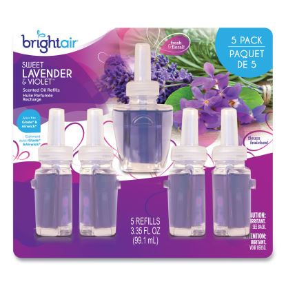 Electric Scented Oil Air Freshener Refill, Sweet Lavender and Violet, 0.67 oz Bottle, 5/Pack1