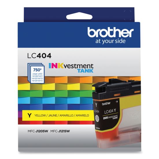 LC404YS INKvestment Ink, 750 Page-Yield, Yellow1