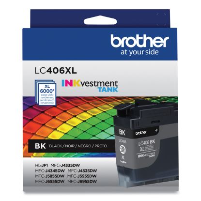 LC406XLBKS INKvestment High-Yield Ink, 6.000 Page-Yield, Black1