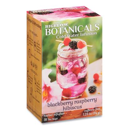 Botanicals Blackberry Raspberry Hibiscus Cold Water Herbal Infusion, 0.7 oz Tea Bag, 18/Box1