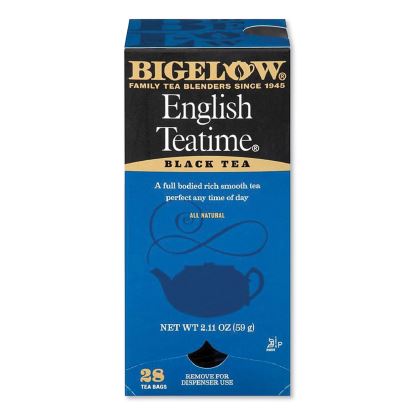 English Teatime Black Tea, 0.08 oz Tea Bag, 28/Box1