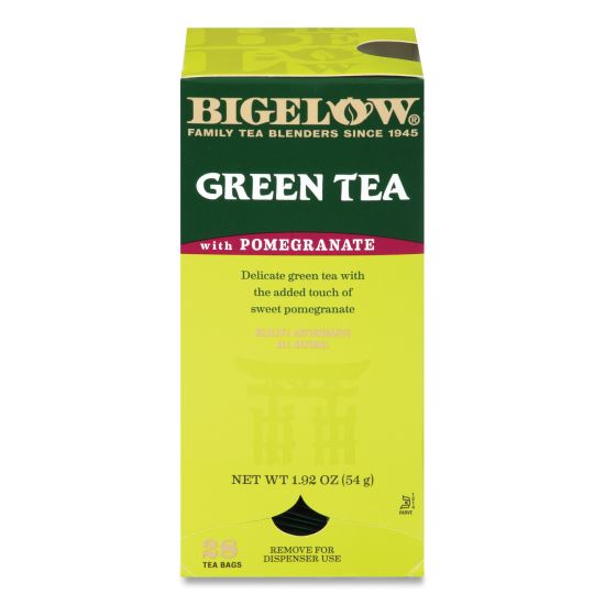 Green Tea with Pomegranate, 0.07 oz Tea Bag, 28/Box1