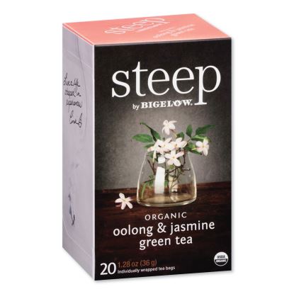 Steep Tea, Oolong and Jasmine Green, 0.06 oz Tea Bag, 20/Box1