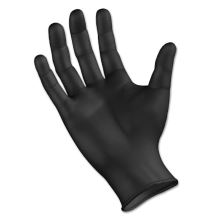 Disposable General-Purpose Powder-Free Nitrile Gloves, Medium, Black, 4.4 mil, 100/Box1
