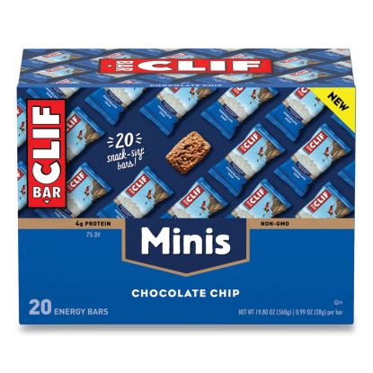 Energy Bar, Mini Chocolate Chip, 0.99 oz Bar, 20/Box1