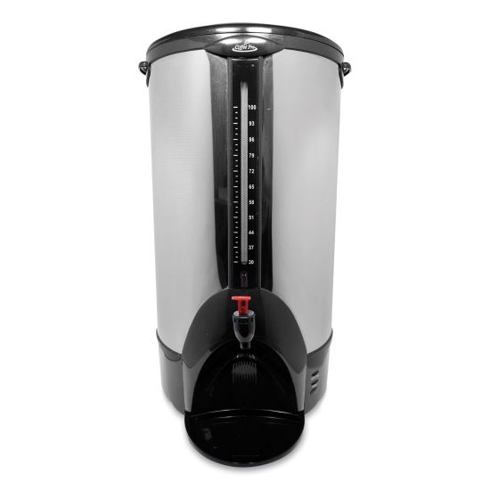 Home/Business 100-Cup Double-Wall Percolating Urn, Stainless Steel1