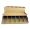 Coin Wrapper and Bill Strap 2-Tier Rack, 11 Compartments, 9.38 x 8.13 4.63, Metal, Pebble Beige1